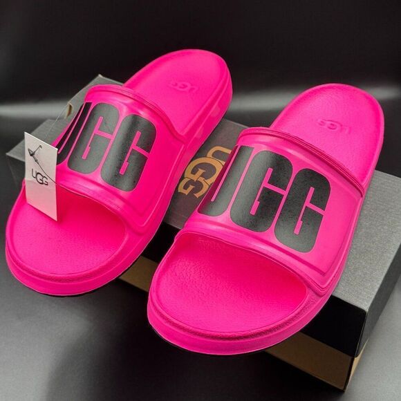 Ugg Men's Wilcox Logo Slides - Picture 2 of 7